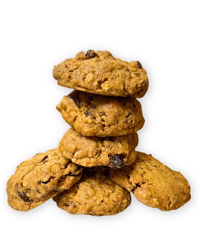 Copy of Torta in vasetto pics for website - 10 Cookies d'avena con uvetta e cannella
