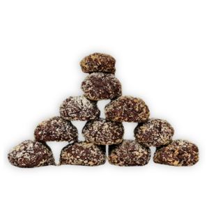 Frollini al cacao con scaglie di cocco